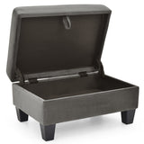 Monaco Tufted Storage Ottoman