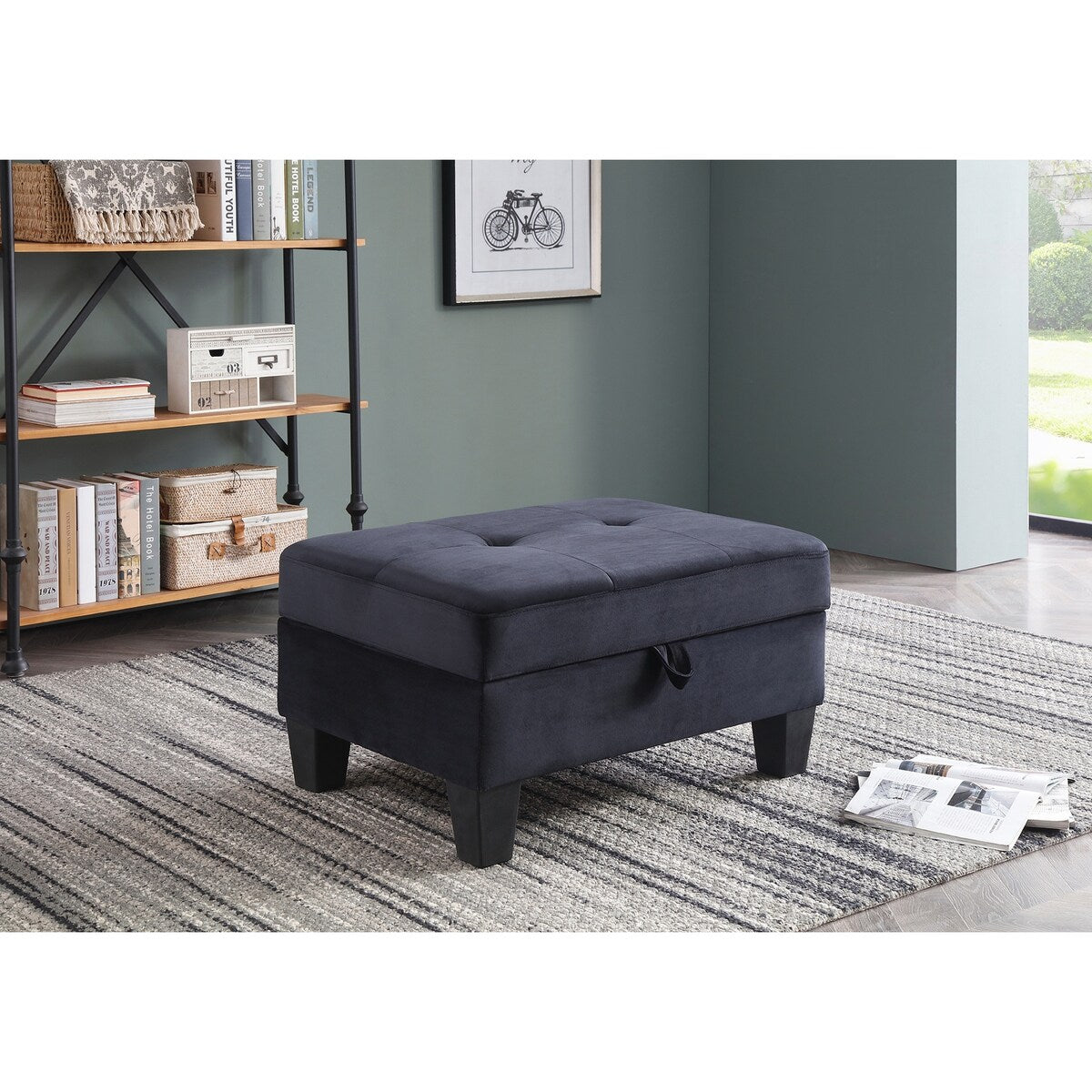 Monaco Tufted Storage Ottoman