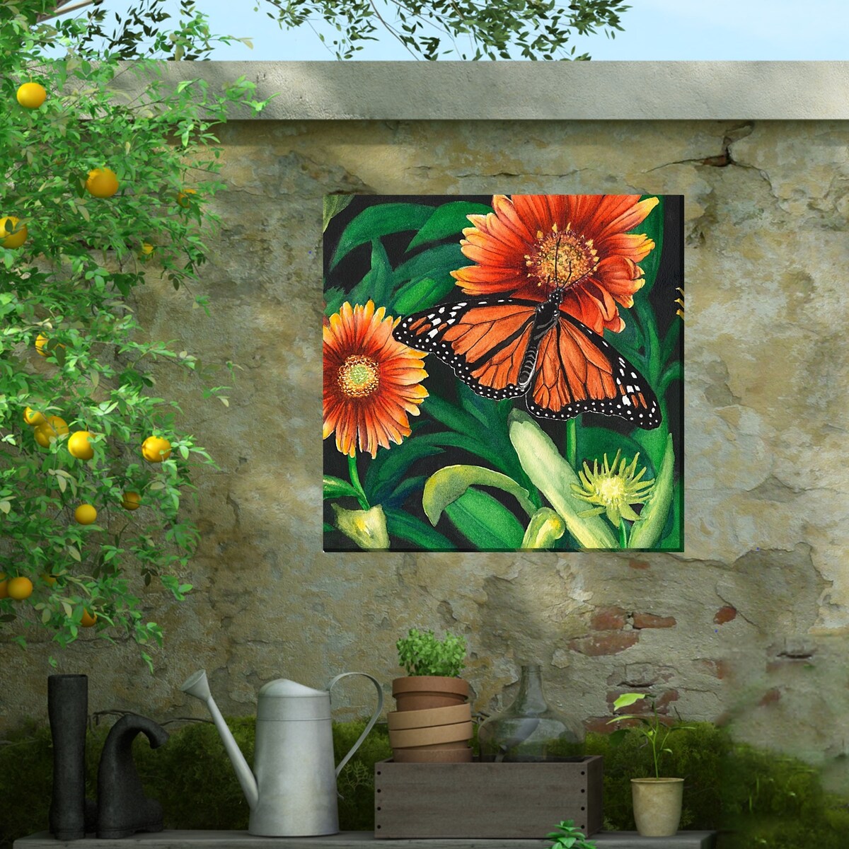 Monarch Outdoor Art 24x24