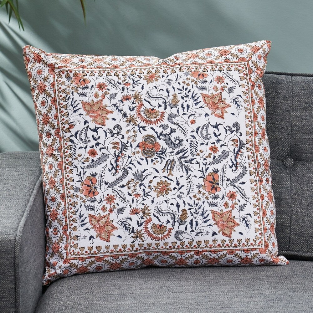 Moneta Modern Handcrafted Fabric Throw Pillow Cover by Christopher Knight Home
