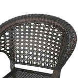 Monroe Outdoor 3-piece Round Wicker Bistro Chat Set by Christopher Knight Home
