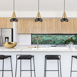 Monte 1-Light Matte Brass Plug-In or Hardwire Pendant Lighting - 6.29"