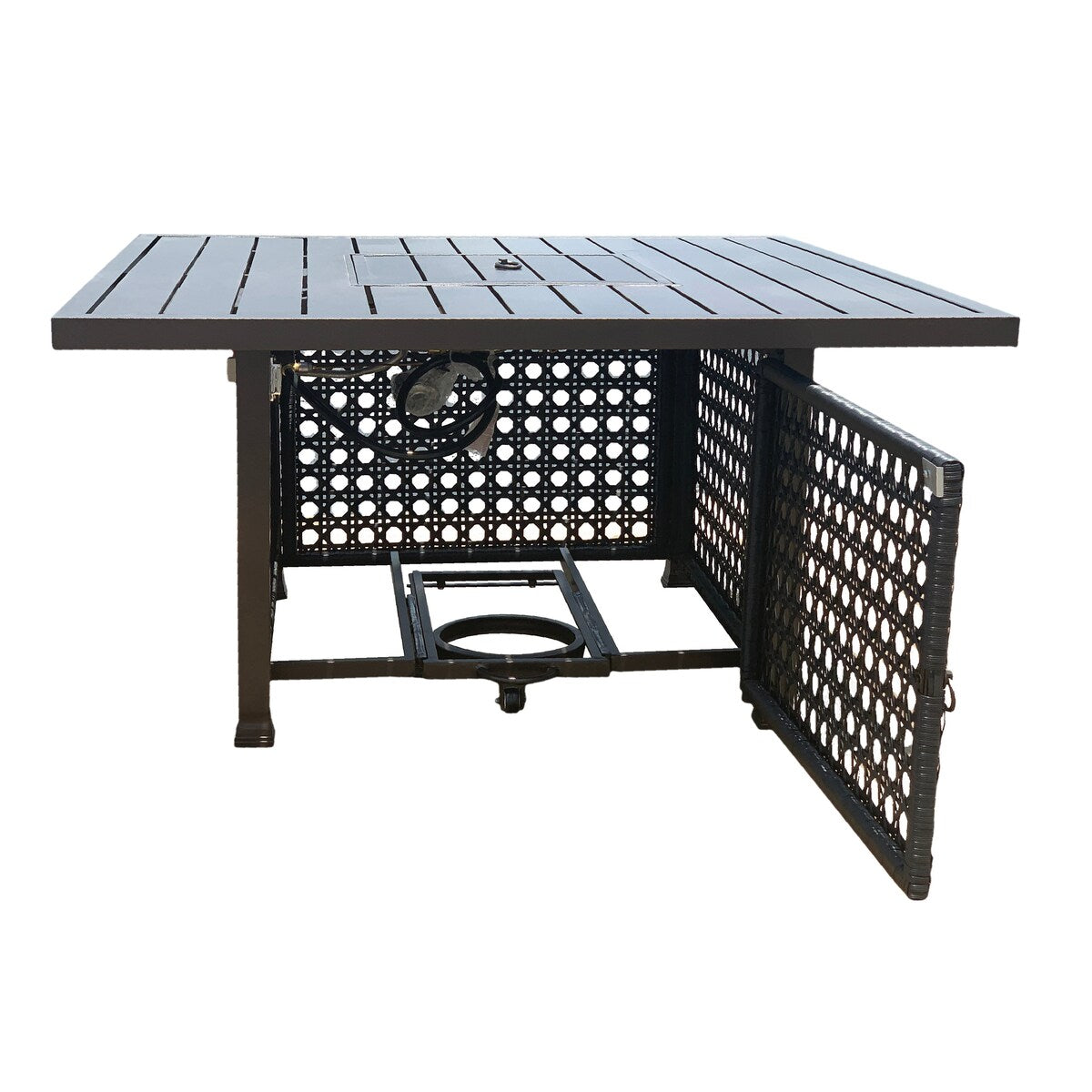 Monterey Backyard Casual Propane Fire Pit Table - N/A