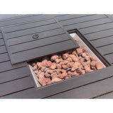 Monterey Backyard Casual Propane Fire Pit Table - N/A
