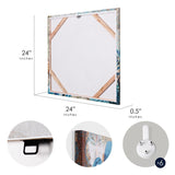 Monterey Bay Nautical Ocean Vintage Canvas Wall Art Print, 4 Piece Set