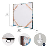 Monterey Bay Nautical Ocean Vintage Canvas Wall Art Print, 4 Piece Set