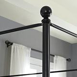 Montgomery Canopy Bed, Queen In Black