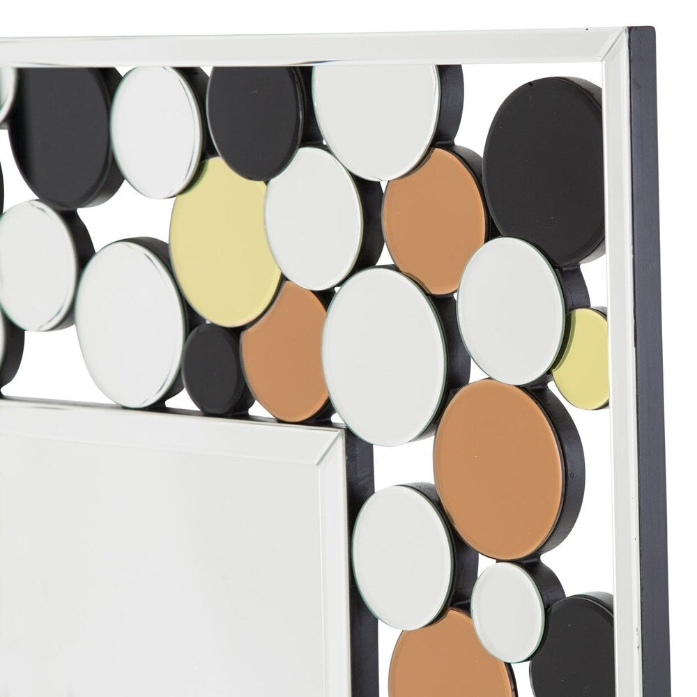 Montreal Circle Decor Wall Mirror - Silver