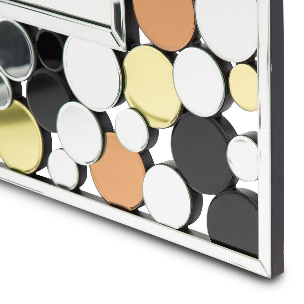Montreal Circle Decor Wall Mirror - Silver