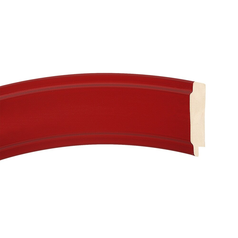 Montreal Framed Rectangle Mirror in Holiday Red