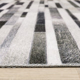 Vista Home Montreux Geometric Animal Print Gray Area Rug