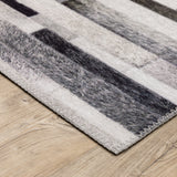 Vista Home Montreux Geometric Animal Print Gray Area Rug