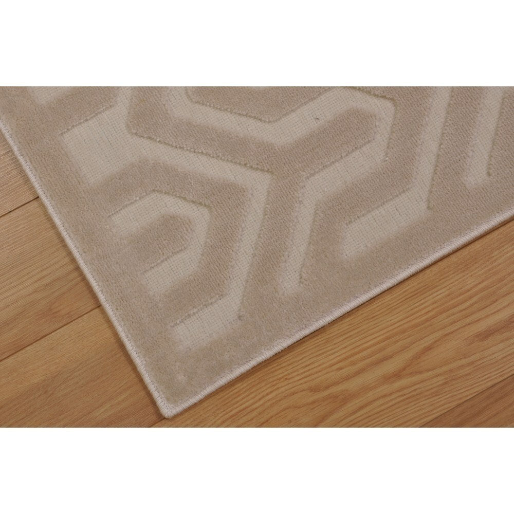 Rug Squared Montrose Ivory/ Sand Geometric Area Rug (7'9 x 10'10) - 7'9" x 10'10"