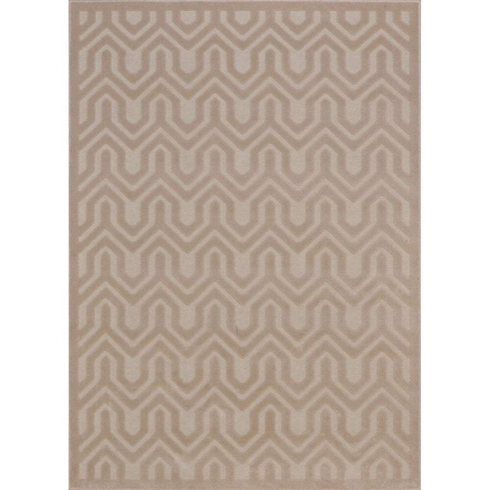 Rug Squared Montrose Ivory/ Sand Geometric Area Rug (7'9 x 10'10) - 7'9" x 10'10"