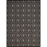 Rug Squared Montrose Silver Grey Geometric Area Rug - 2'6" x 4'