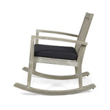 Montrose Traditional Outdoor Acacia Wood Rocking Chairs (Set of 2) by Christopher Knight Home
