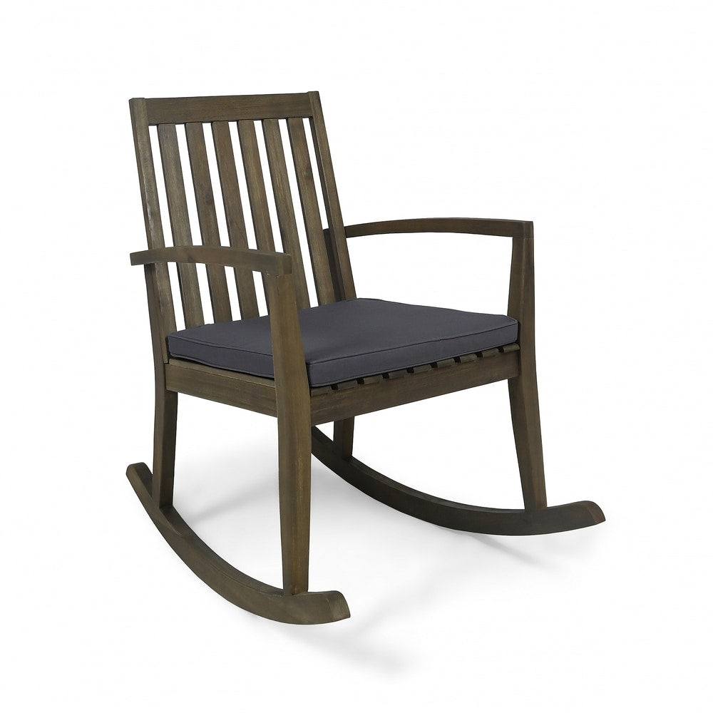 Montrose Traditional Outdoor Acacia Wood Rocking Chairs (Set of 2) by Christopher Knight Home