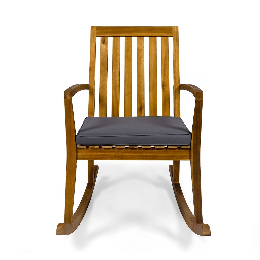 Montrose Traditional Outdoor Acacia Wood Rocking Chairs (Set of 2) by Christopher Knight Home
