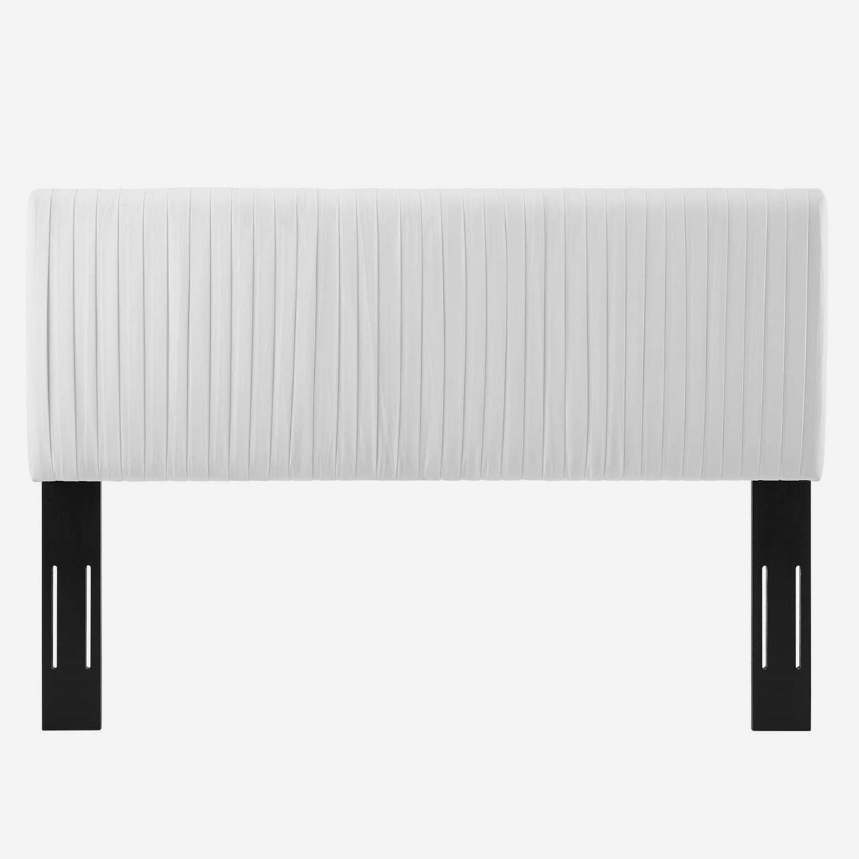 Montrose White Velvet Upholstered Twin Size Headboard