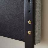 Montrose White Velvet Upholstered Twin Size Headboard