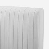 Montrose White Velvet Upholstered Twin Size Headboard