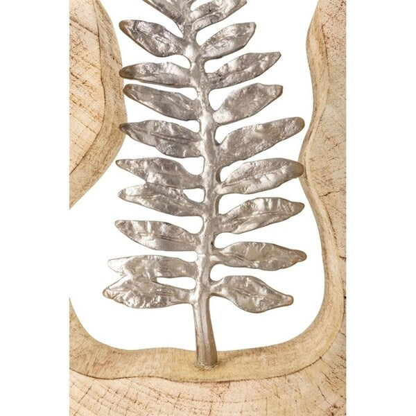 Monza Wood and Aluminum Fern Statuary