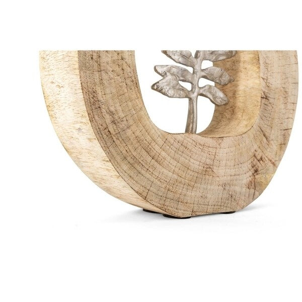 Monza Wood and Aluminum Fern Statuary