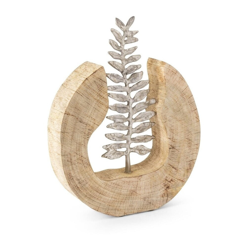 Monza Wood and Aluminum Fern Statuary