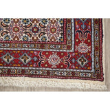 Mood Geometric Hand Knotted Wool & Silk Highlight Persian Rug - 6'3" x 2'8" Runner