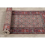 Mood Geometric Hand Knotted Wool & Silk Highlight Persian Rug - 6'3" x 2'8" Runner