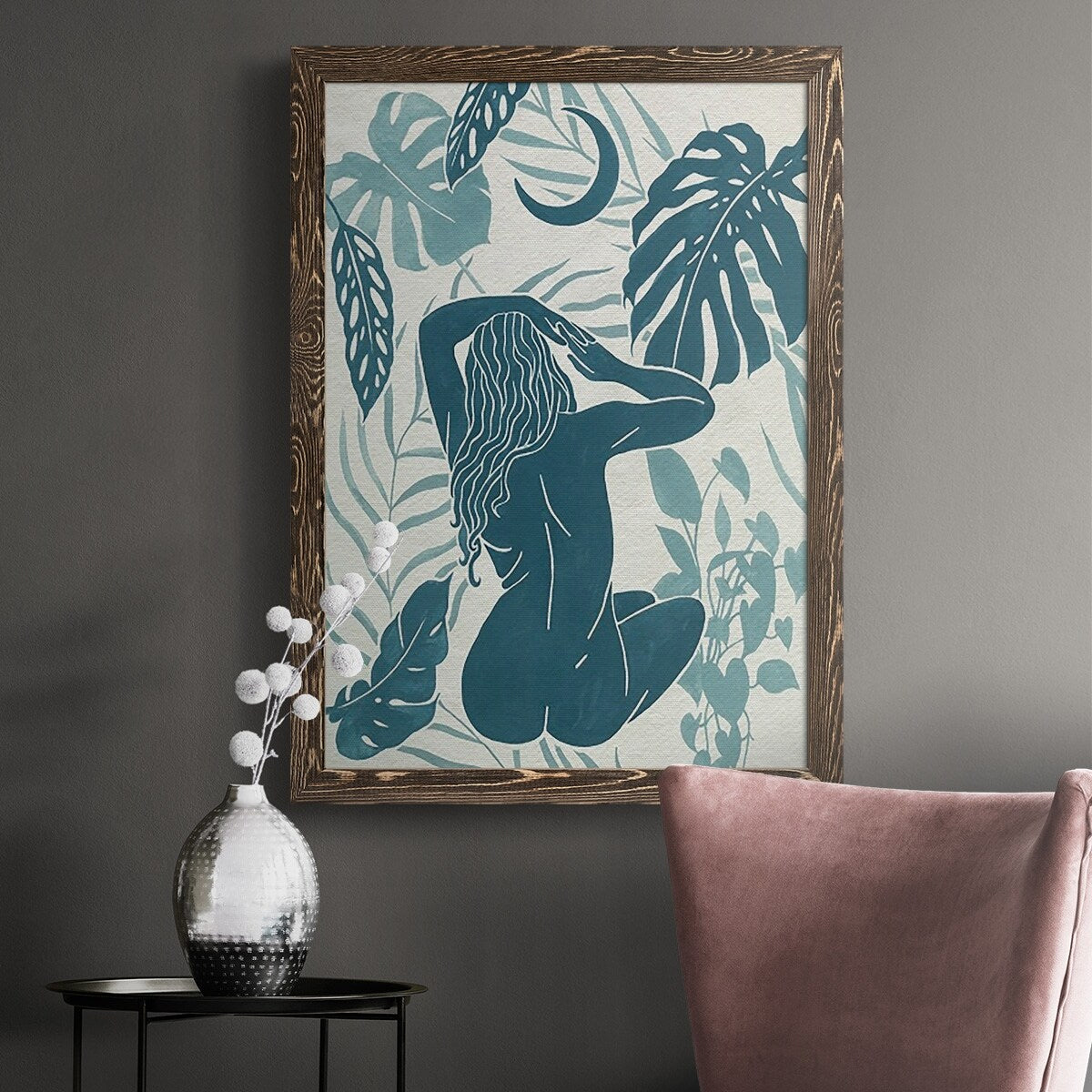 Moon Gazer IV-Premium Framed Canvas - Ready to Hang