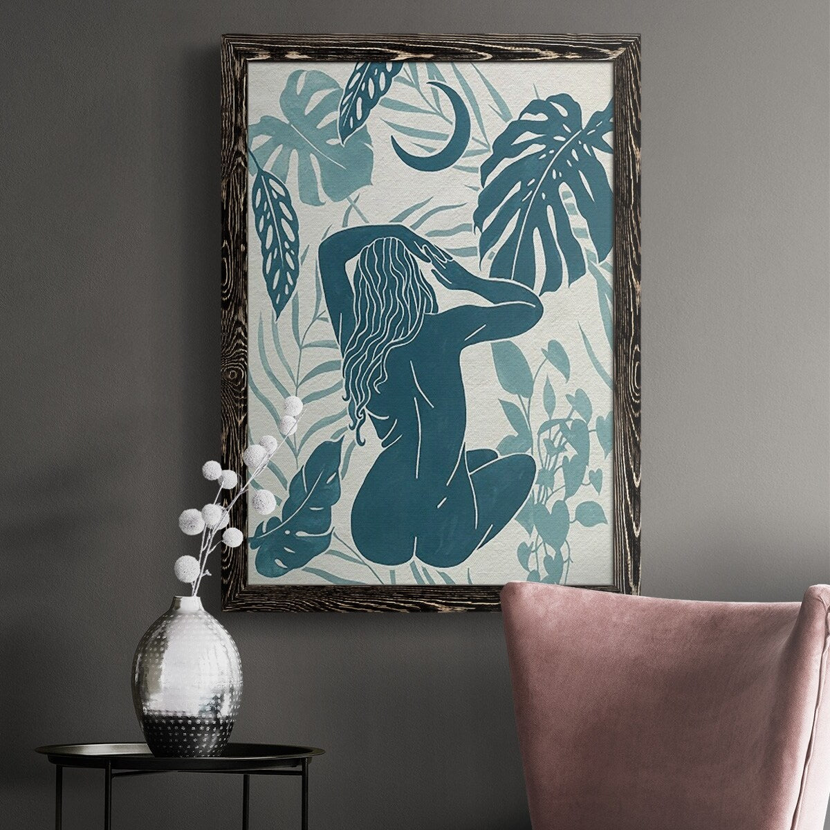 Moon Gazer IV-Premium Framed Canvas - Ready to Hang