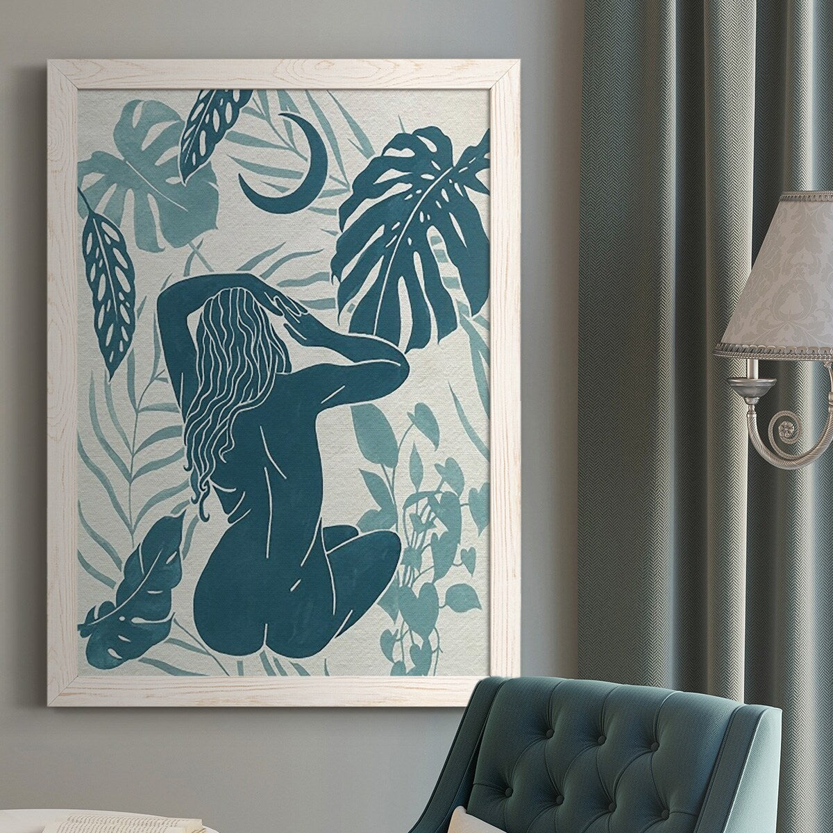 Moon Gazer IV-Premium Framed Canvas - Ready to Hang