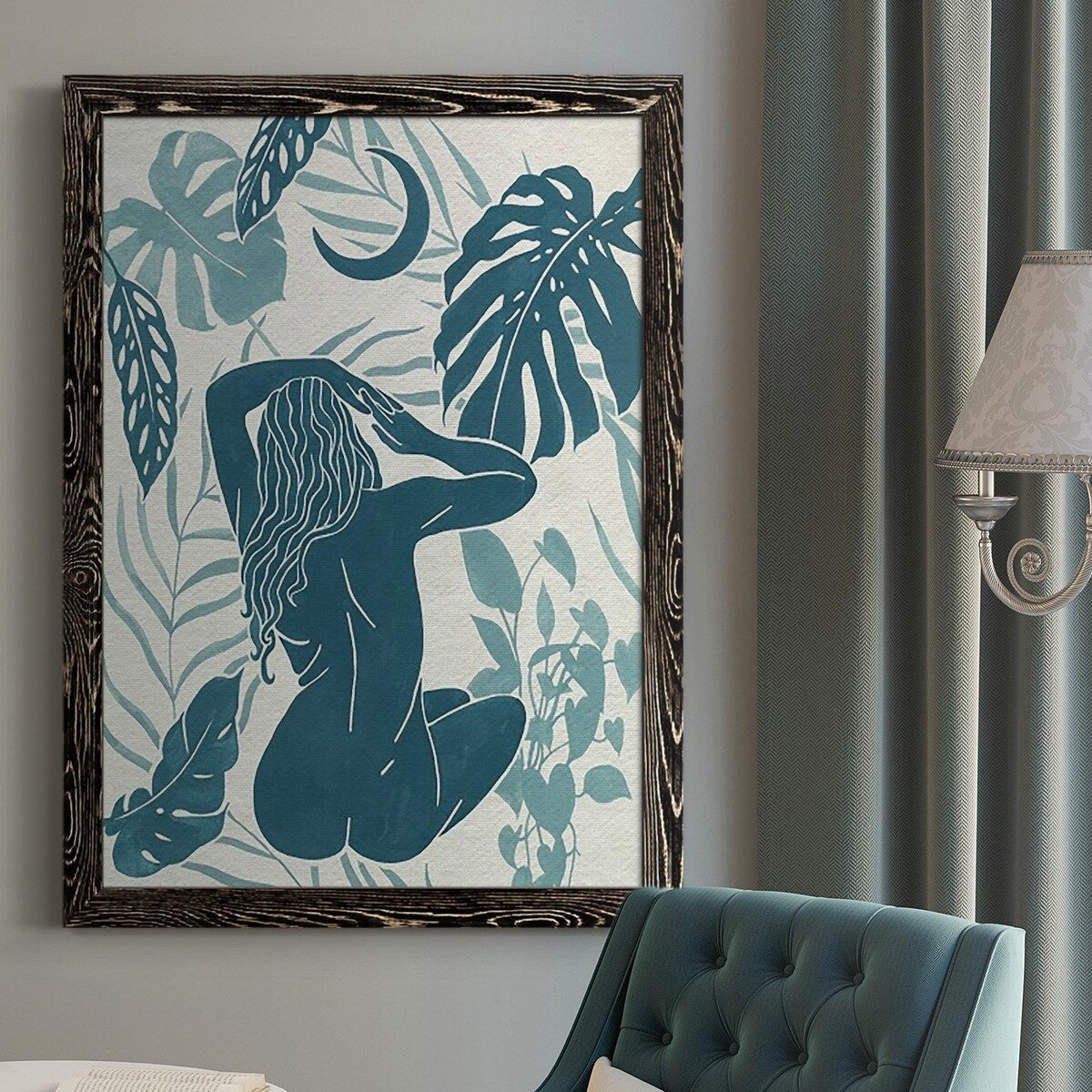 Moon Gazer IV-Premium Framed Canvas - Ready to Hang