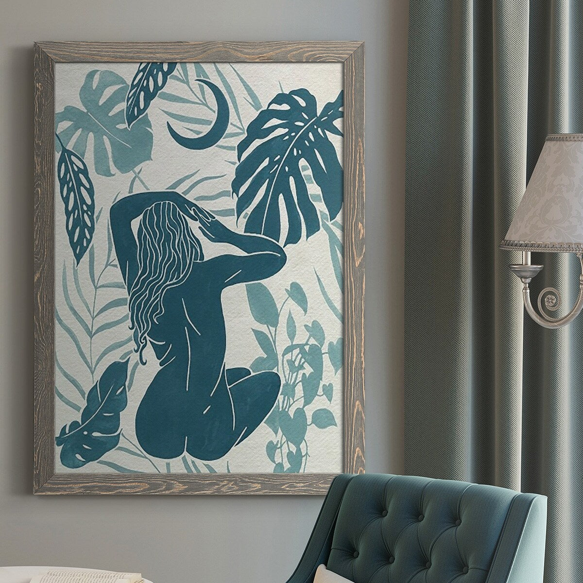 Moon Gazer IV-Premium Framed Canvas - Ready to Hang