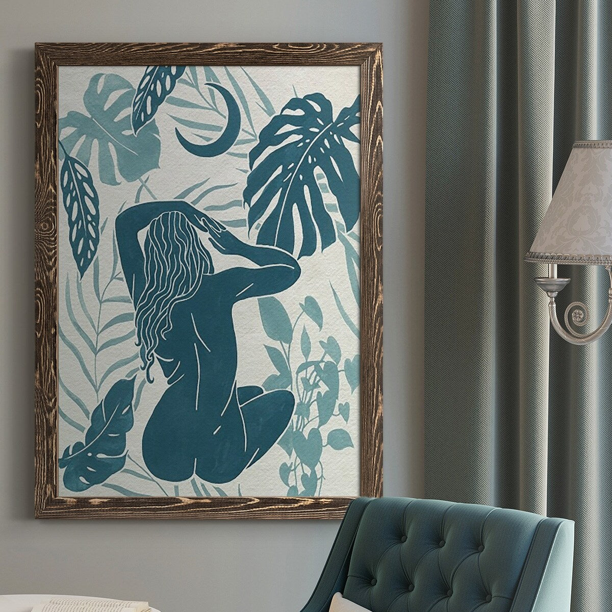 Moon Gazer IV-Premium Framed Canvas - Ready to Hang