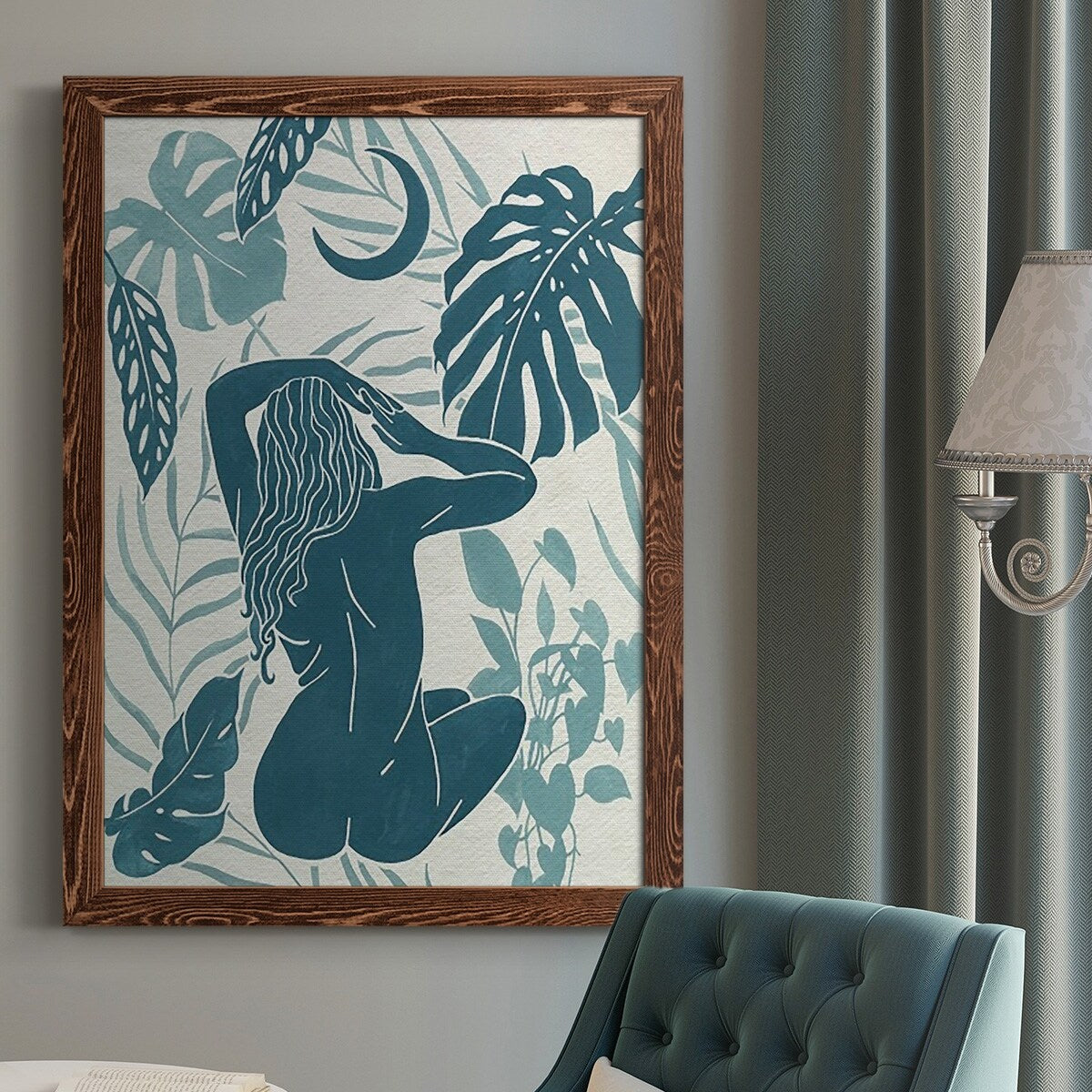 Moon Gazer IV-Premium Framed Canvas - Ready to Hang