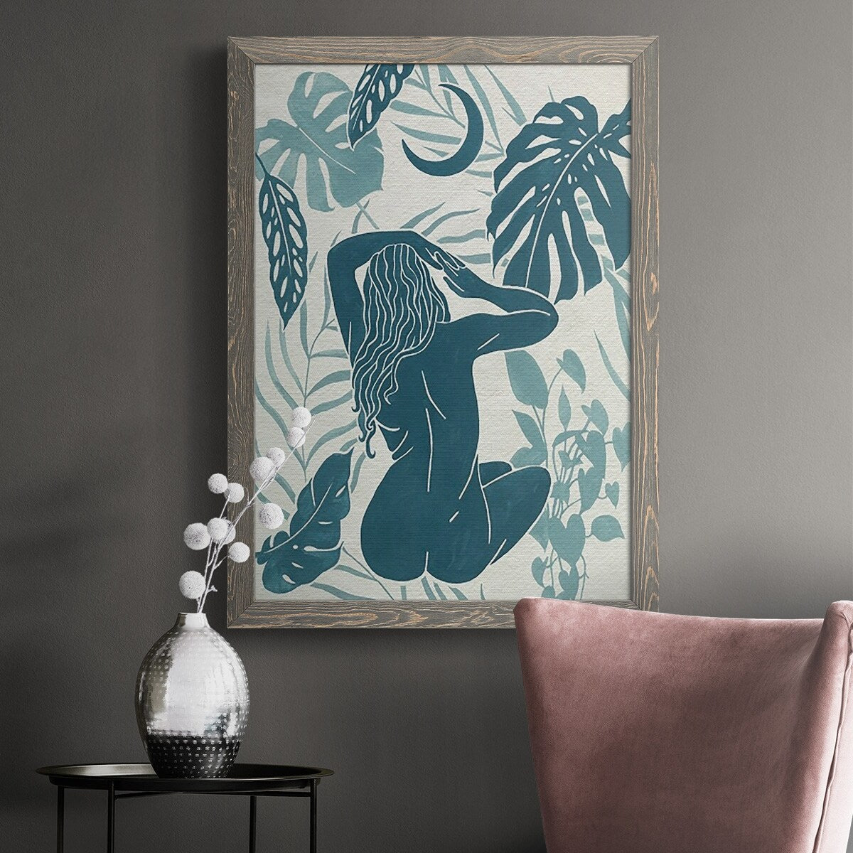 Moon Gazer IV-Premium Framed Canvas - Ready to Hang