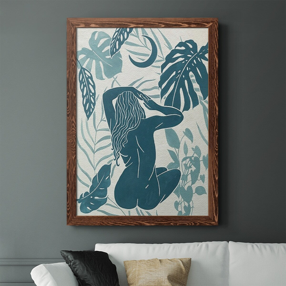 Moon Gazer IV-Premium Framed Canvas - Ready to Hang