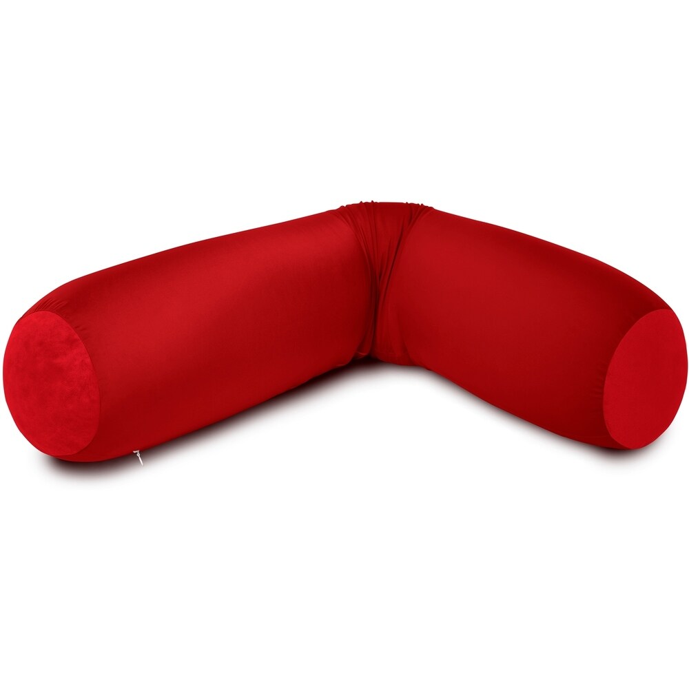 Mooshi Squishy Microbead Body Pillow - Hypoallergenic Bean Bag Pillow - Fun Bubbly Colors - Body Pillow