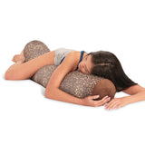 Mooshi Squishy Microbead Body Pillow - Hypoallergenic Bean Bag Pillow - Fun Bubbly Colors - Body Pillow