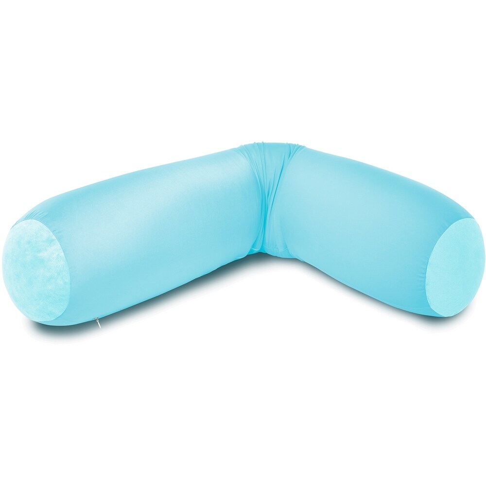 Mooshi Squishy Microbead Body Pillow - Hypoallergenic Bean Bag Pillow - Fun Bubbly Colors - Body Pillow