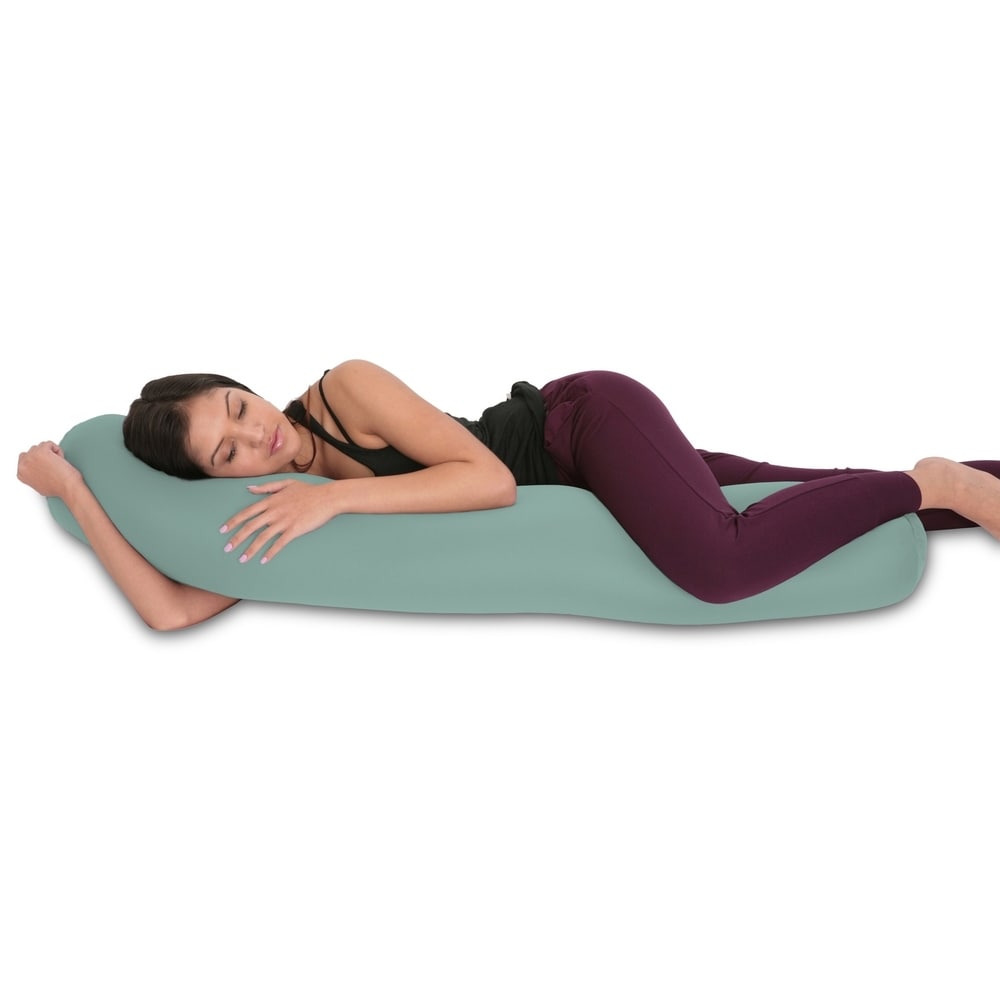 Mooshi Squishy Microbead Body Pillow - Hypoallergenic Bean Bag Pillow - Fun Bubbly Colors - Body Pillow