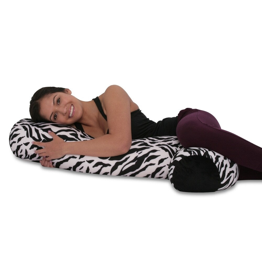 Mooshi Squishy Microbead Body Pillow - Hypoallergenic Bean Bag Pillow - Fun Bubbly Colors - Body Pillow