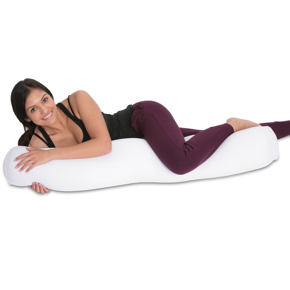 Mooshi Squishy Microbead Body Pillow - Hypoallergenic Bean Bag Pillow - Fun Bubbly Colors - Body Pillow