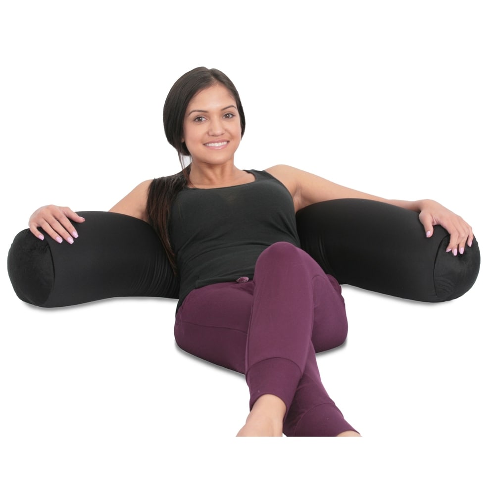Mooshi Squishy Microbead Body Pillow - Hypoallergenic Bean Bag Pillow - Fun Bubbly Colors - Body Pillow