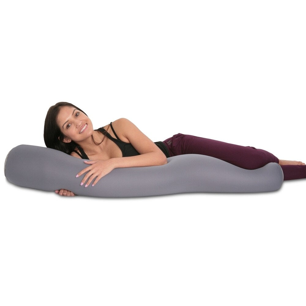 Mooshi Squishy Microbead Body Pillow - Hypoallergenic Bean Bag Pillow - Fun Bubbly Colors - Body Pillow