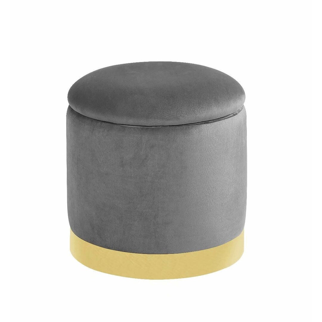 Morden Fort Storage Ottomans, Velvet Footstool with Lid for your Living room, Bedroom, Dining room