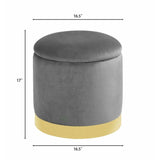Morden Fort Storage Ottomans, Velvet Footstool with Lid for your Living room, Bedroom, Dining room