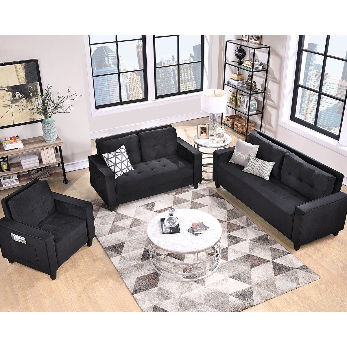 Morden Style Couch Furniture Upholstered for Home or Office